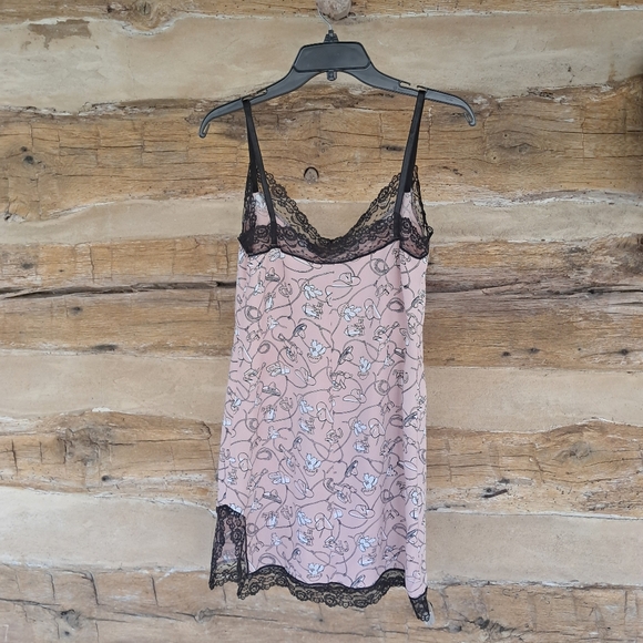 Lady Reiner Cowgirl Couture Pink & Black Equestrian Theme Nightgown Size Small - Picture 5 of 7